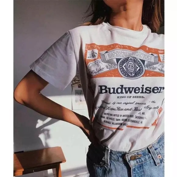 Budweiser Beer Ad 90’s Graphic Tee - Picture 2 of 9